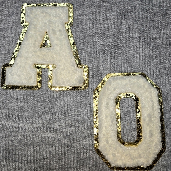 Pink Ribbon Embroidered Patch Gildan Heavy Blend Pullover Sweatshirt Size XL - Picture 3 of 8